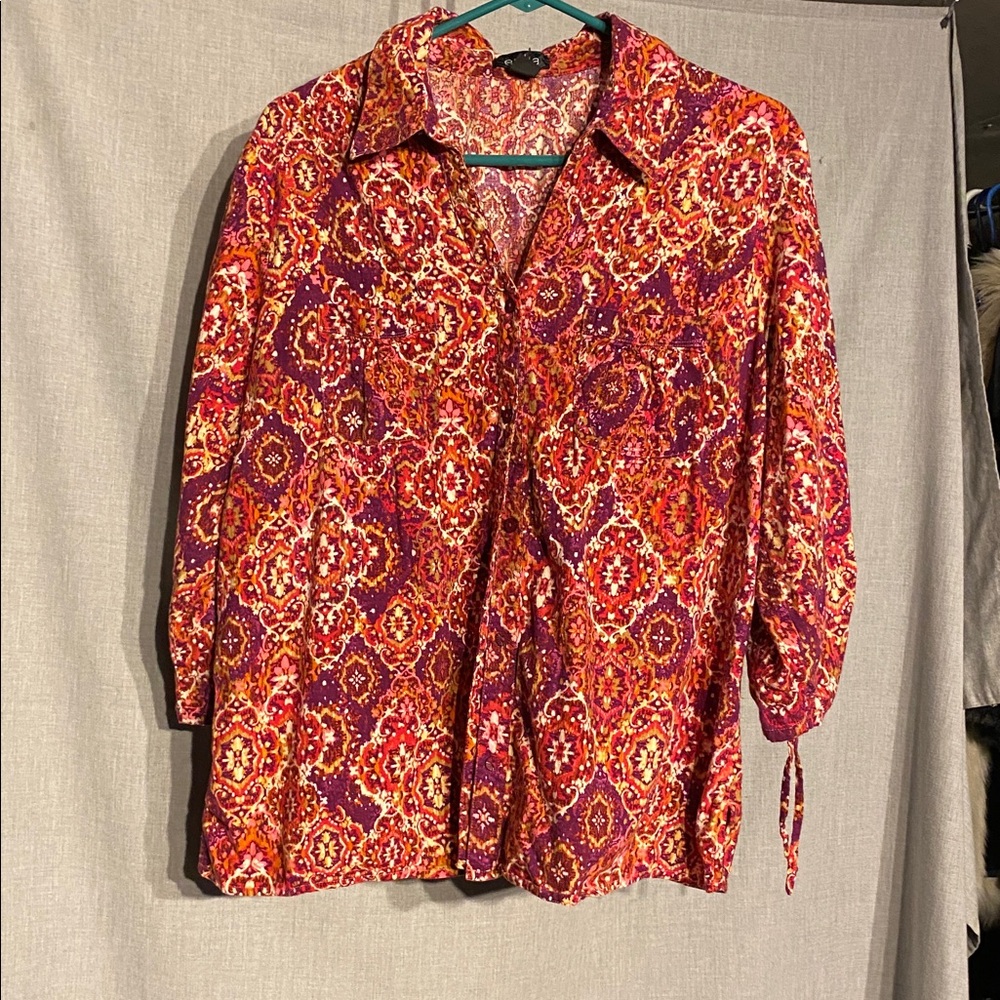 Erika Multicolor Button Down Shirt